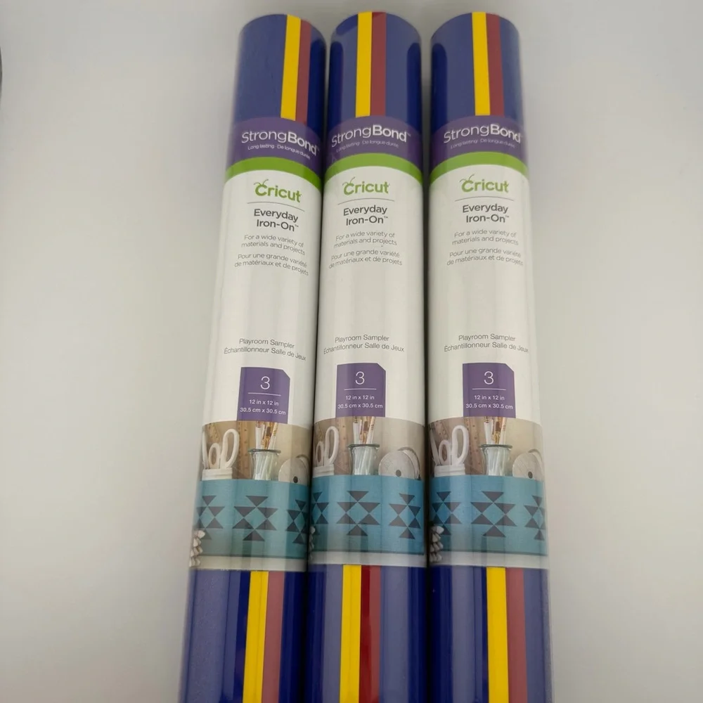 Cricut Vinyl and Iron On Rolls Lot of 8